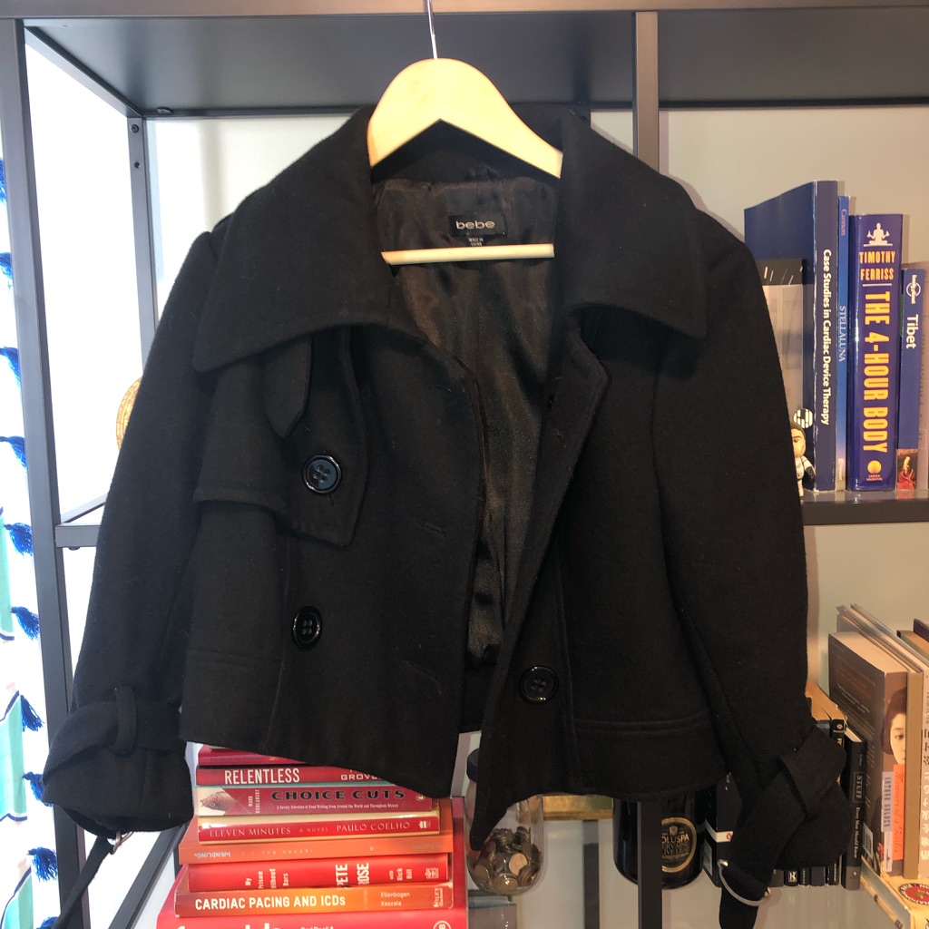 Cropped Bebe Black Jacket